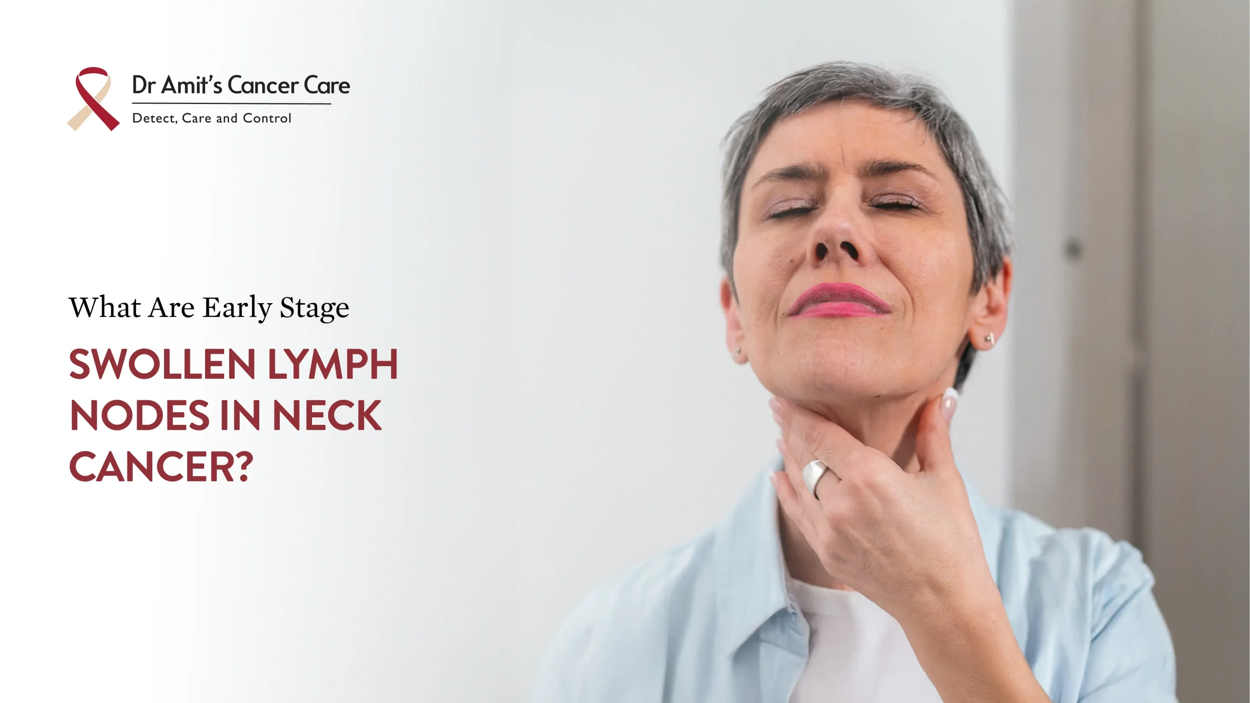 What are early-stage swollen lymph nodes in neck cancer?